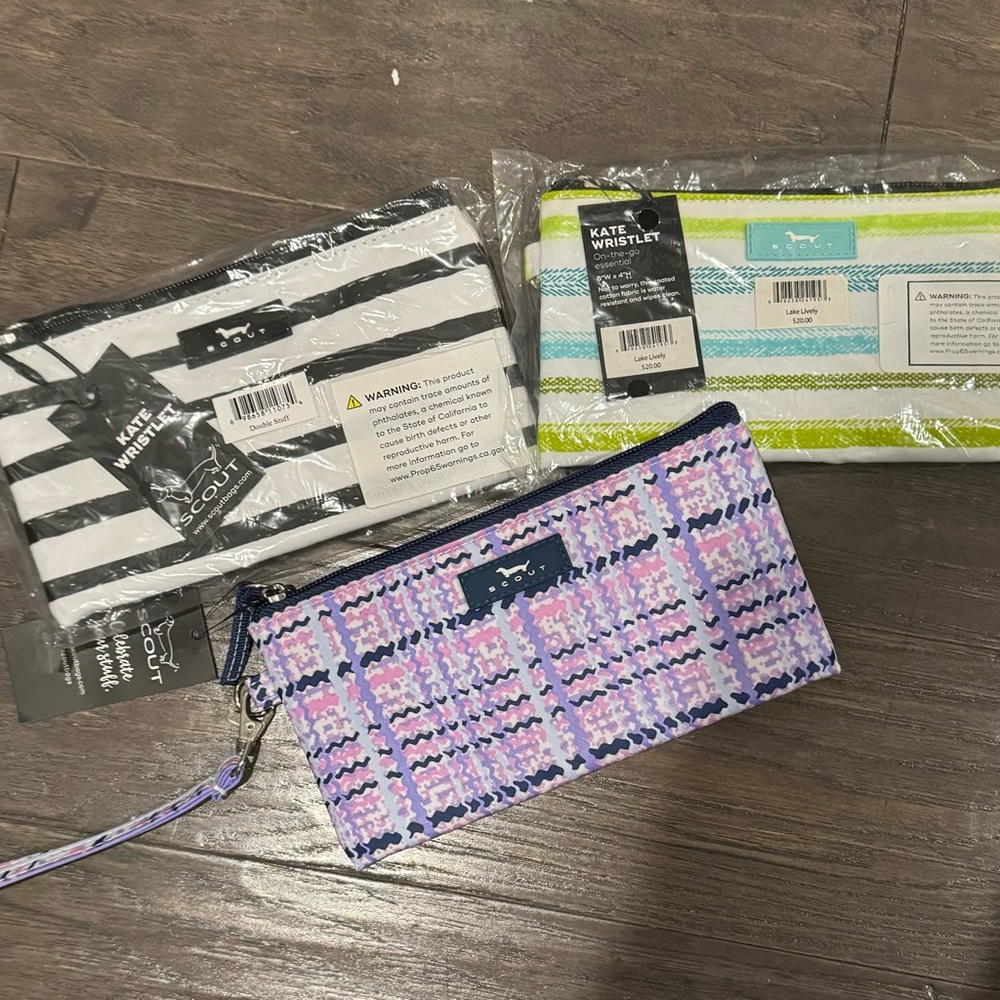 3 NWT SCOUT Kate wristlets